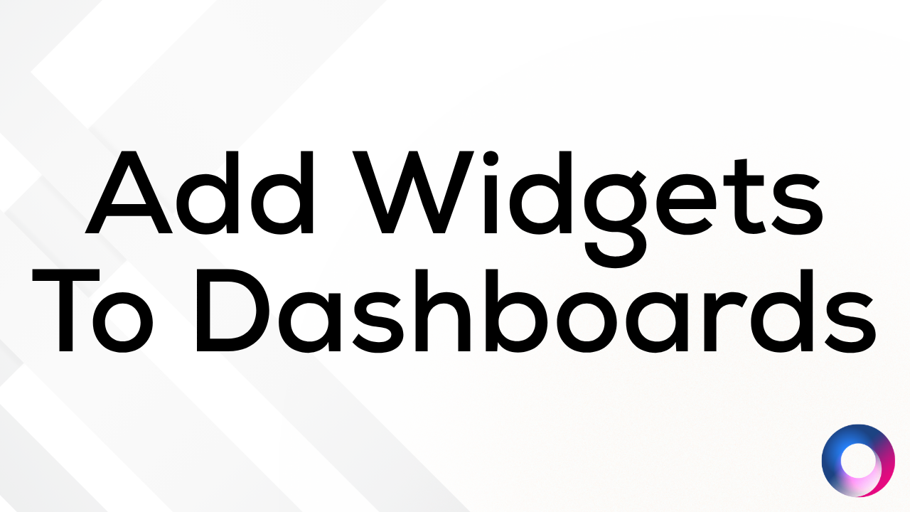 How to Add a Widget